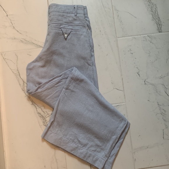 Blue wide leg flannel trousers by Nanushka size XS - Picture 6 of 8